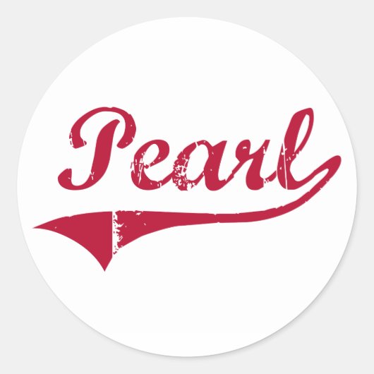 Pearl Mississippi Classic Design Ronde Sticker (Voorkant)