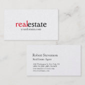 Pearl Modern Real Estate Agent Visitekaartje (Voorkant / Achterkant)