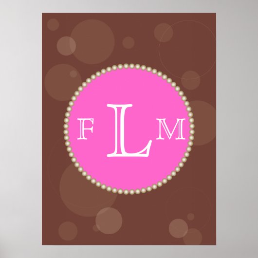 Pearl Monogram Poster (Voorkant)