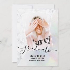 Pearl nacre marmer afstuderen fotoblok afstuderen kaart