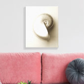 Pearl Nautilus Seashell Canvas Afdruk (Insitu (Woonkamer))