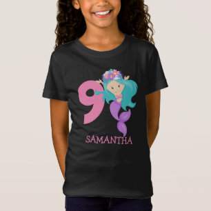 Pearl - Ocean jewel 9th Mermaid verjaardag T-Shirt