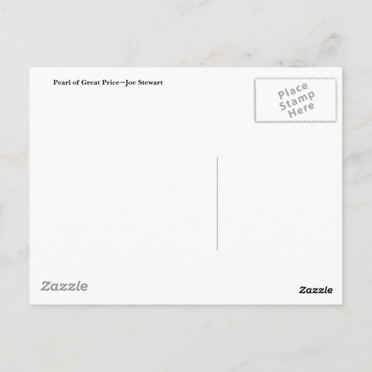 Pearl of Great Price Briefkaart (Achterkant)