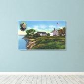Pearl of Orr's Island Canvas Afdruk (Insitu (Houten vloer))