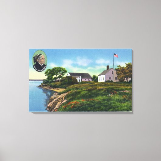 Pearl of Orr's Island Canvas Afdruk (Voorkant)