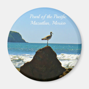 Pearl of the Pacific Mazatlan Mexico Bird Magneet