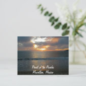 Pearl of the Pacific Mazatlan Mexico Sunset Briefkaart (Staand voorkant)