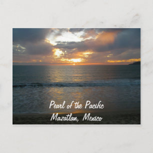 Pearl of the Pacific Mazatlan Mexico Sunset Briefkaart