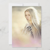 Pearl ombre regenboogschrift blush 16 foto kaart (Achterkant)