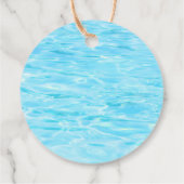 Pearl On The Way Seashell Girl Baby shower Bedankjes Labels (Achterkant)