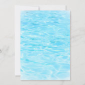 Pearl On The Way Seashell Girl Baby shower Kaart (Achterkant)