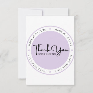 Pearl Paarse Bedankkaart