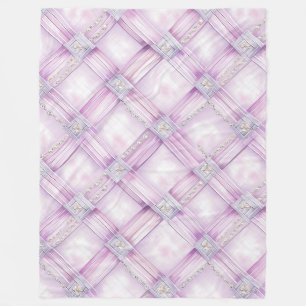 Pearl Paarse Pink Fleece Deken