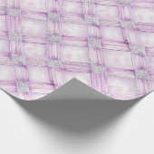 Pearl Paarse Roze Vrijgezellenfeest Cadeaupapier (Hoek)