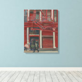 Pearl Paint shop Manhattan Canvas Afdruk (Insitu (Houten vloer))