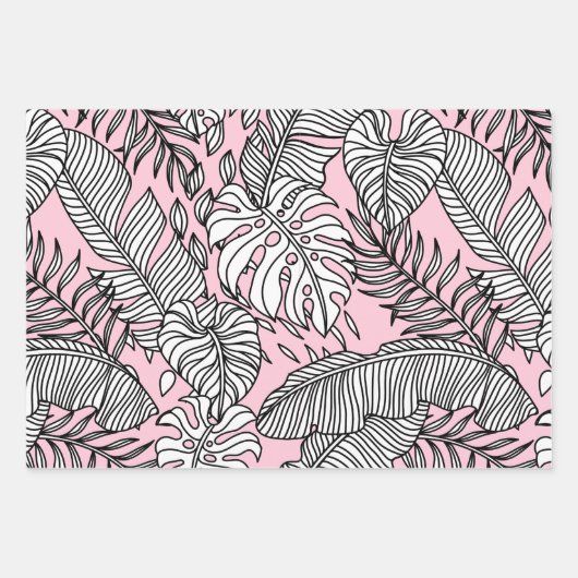 Pearl Palms Gift Wrap Inpakpapier Vel (Voorkant 3)