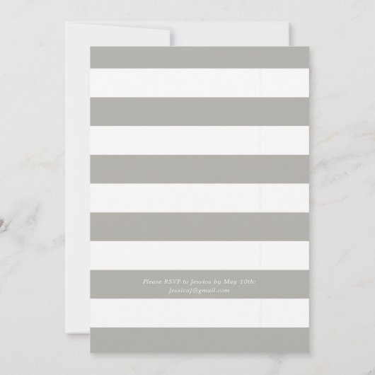 Pearl Party | Perzikstrips Kaart (Achterkant)