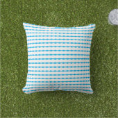 Pearl Patronen White Sky Blue Stylish Decor Cadeau Buitenkussen (Gras)