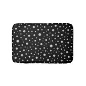 Pearl Pattern on Black Background Badmat (Voorkant)