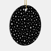 Pearl Pattern on Black Background Keramisch Ornament (Rechts)
