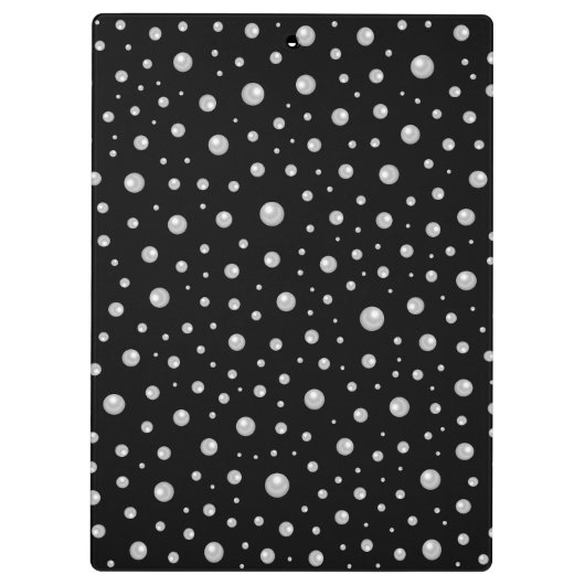Pearl Pattern on Black Background Klembord (Achterkant)