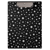 Pearl Pattern on Black Background Klembord (Voorkant)