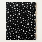 Pearl Pattern on Black Background Planner (Achterkant)