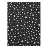 Pearl Pattern on Black Background Tafelkleed (Voorkant)