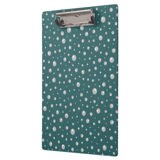 Pearl Pattern on Transformative Teal Background Klembord (Links)