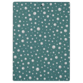 Pearl Pattern on Transformative Teal Background Klembord (Achterkant)