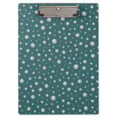 Pearl Pattern on Transformative Teal Background Klembord (Voorkant)