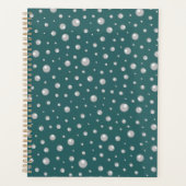 Pearl Pattern on Transformative Teal Background Planner (Voorkant)