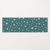 Pearl Pattern on Transformative Teal Background Yogamat (Achterkant (horizontaal))