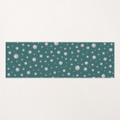 Pearl Pattern on Transformative Teal Background Yogamat (Voorkant (horizontaal))