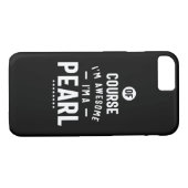 Pearl Persoonlijke naam Birthday Case-Mate iPhone Case (Achterkant (Horizontaal))