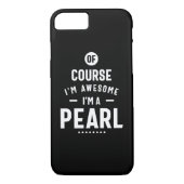 Pearl Persoonlijke naam Birthday Case-Mate iPhone Case (Achterkant)