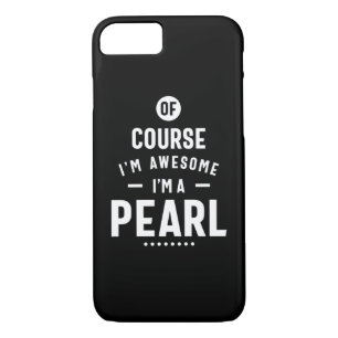 Pearl Persoonlijke naam Birthday iPhone 8/7 Hoesje