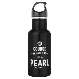 Pearl Persoonlijke naam Birthday Waterfles