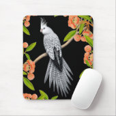 Pearl Pied Cockatiel in Gum Tree Mousepad Muismat (Met muis)