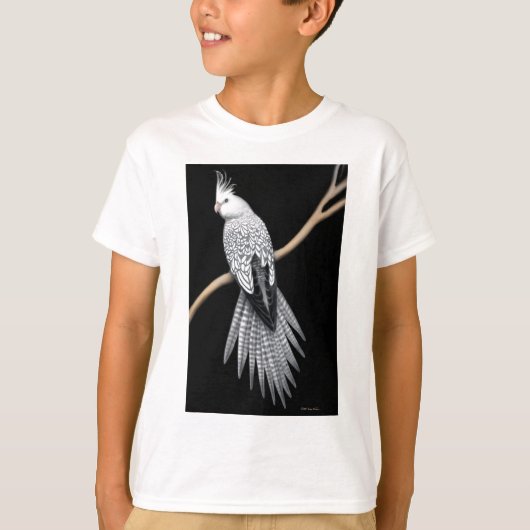 Pearl Pied Cockatiel Kinder T-Shirt (Voorkant)