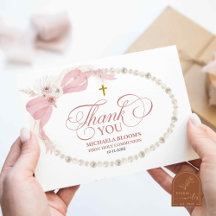 Pearl Pink Boho Eerste Heilige Communie