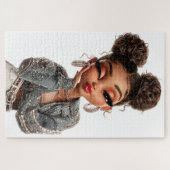 Pearl Pout Glam Girl Puzzle Legpuzzel (Horizontaal)