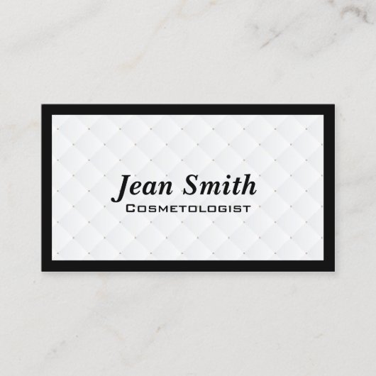 Pearl Quilt Cosmetoloog Visitekaartje (Voorkant)