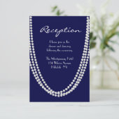 Pearl Reception Card uit 1920 - blauw Kaart (Staand voorkant)