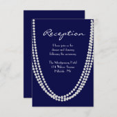 Pearl Reception Card uit 1920 - blauw Kaart (Voorkant / Achterkant)