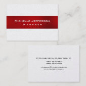 Pearl Red Unique Chubby Manager Visitekaartje (Voorkant / Achterkant)