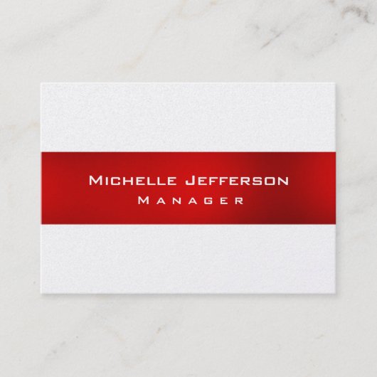 Pearl Red Unique Chubby Manager Visitekaartje (Voorkant)