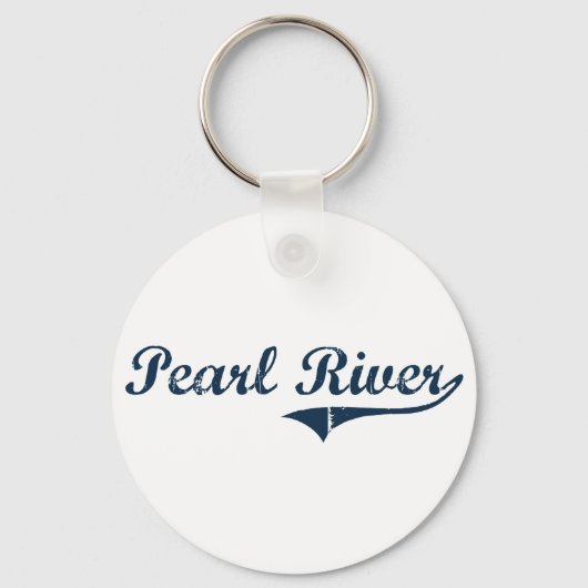 Pearl River New York Classic Design Sleutelhanger (Voorkant)