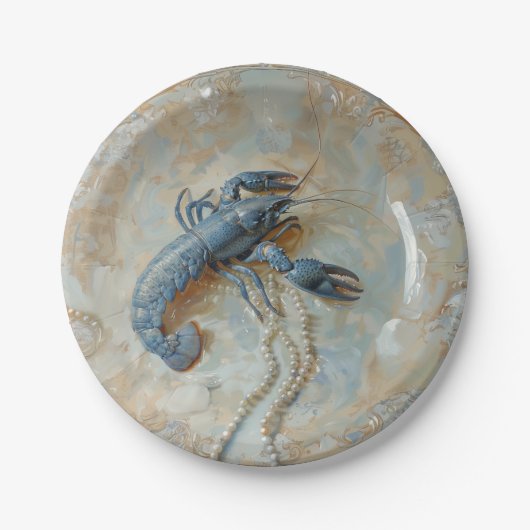 Pearl - ronde papieren Borden Bordje (Voorkant)