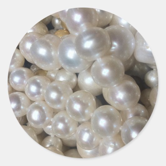 Pearl Ronde Sticker (Voorkant)